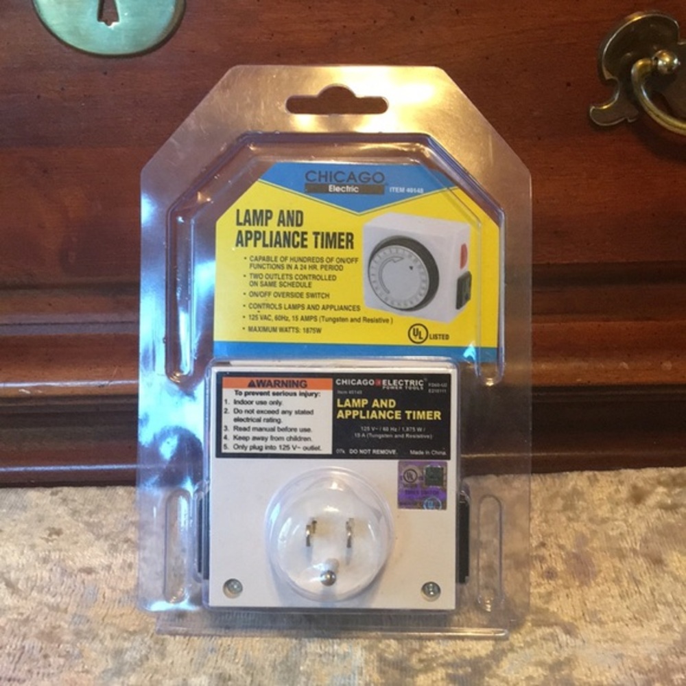 CHICAGO Electric 40148 Lamp & Appliance Timer NIB